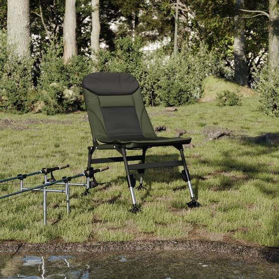 Chaise de pêche acier vert 71 x 45 x 81 cm - PANGIVO - Image 1