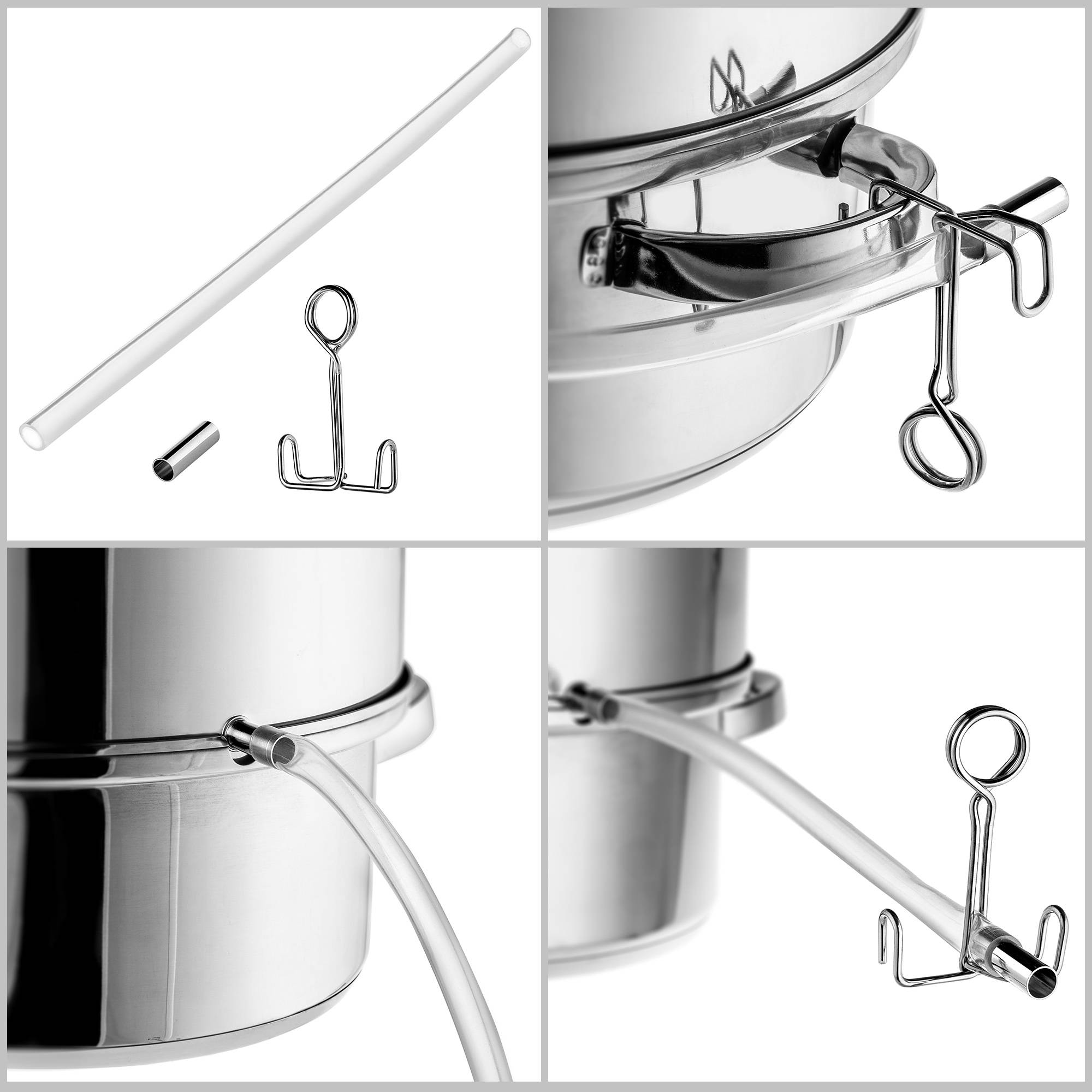 Tuyau en silicone transparent pour extracteur de vapeur, presse-agrumes et centrifugeuse à vapeur - Image 10