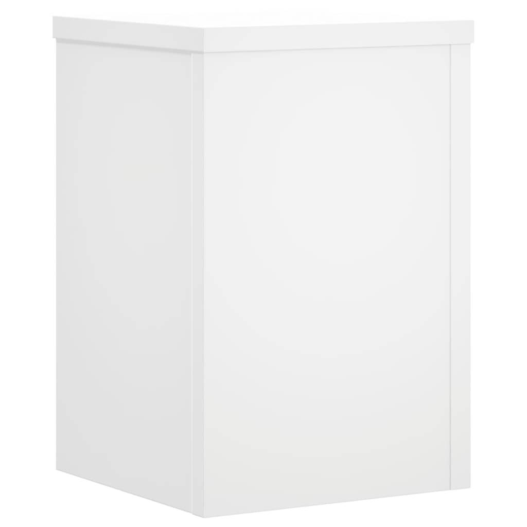 Vidaxl - Supports pour plantes 2 pcs blanc 20x20x30 cm bois d'ingénierie vidaXL 852897 - Image 5