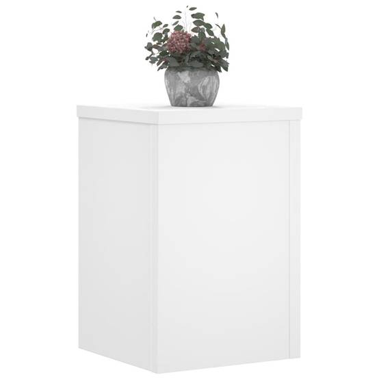 Vidaxl - Supports pour plantes 2 pcs blanc 20x20x30 cm bois d'ingénierie vidaXL 852897 - Image 4