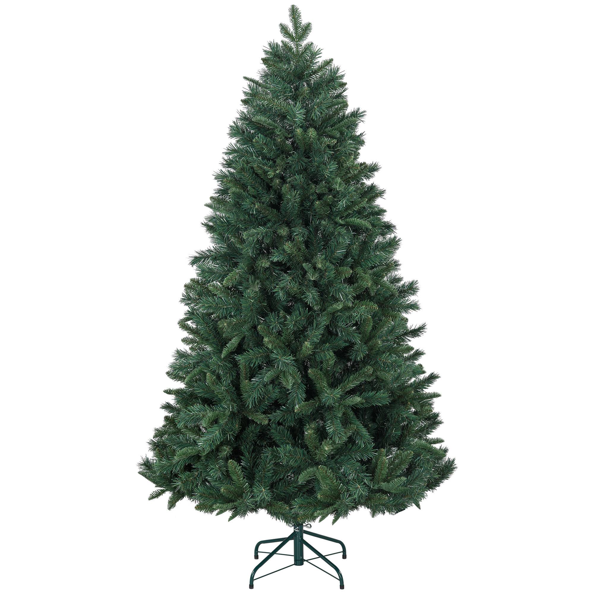 Sans Marque - Sapin Noël Artificiel 180 cm support acier pliable 1061 branches vert - Image 1