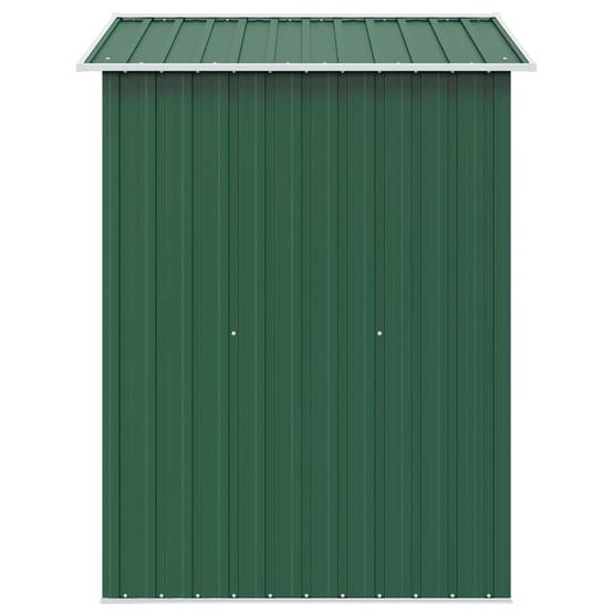Abri Jardin Métal Acier Galvanisé Double Porte Rangement 204x132x186cm Vert - ComfortXL Outdoor Living - Image 6