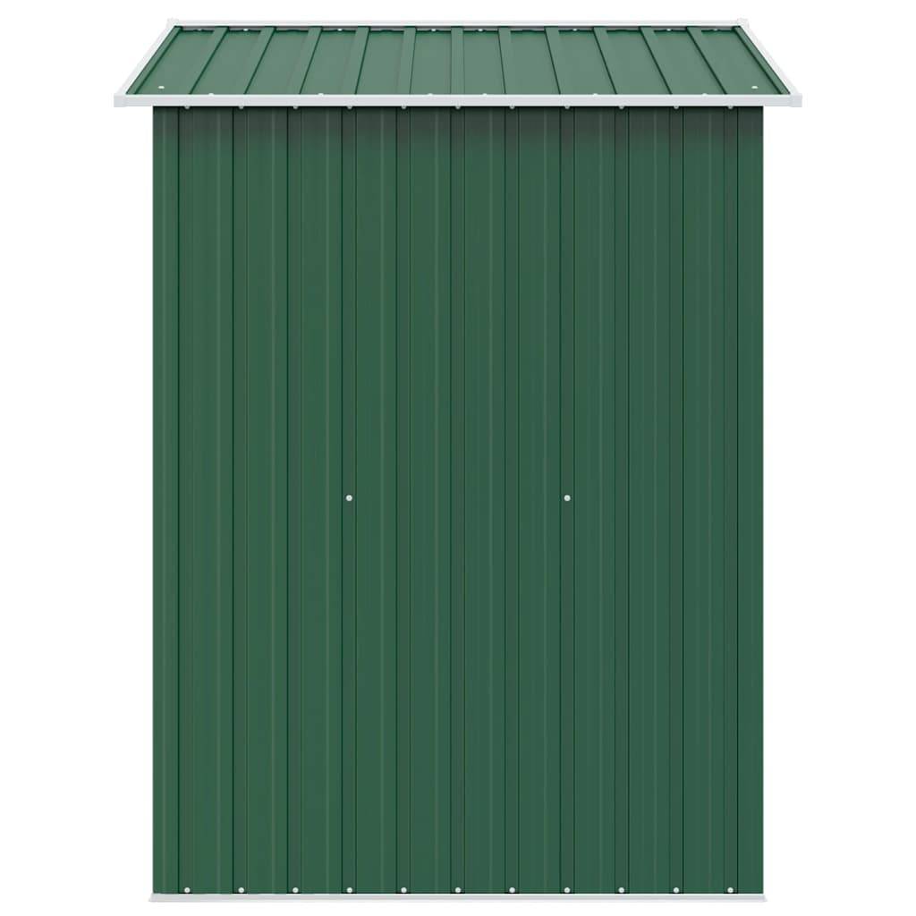 Abri Jardin Métal Acier Galvanisé Double Porte Rangement 204x132x186cm Vert - ComfortXL Outdoor Living - Image 6