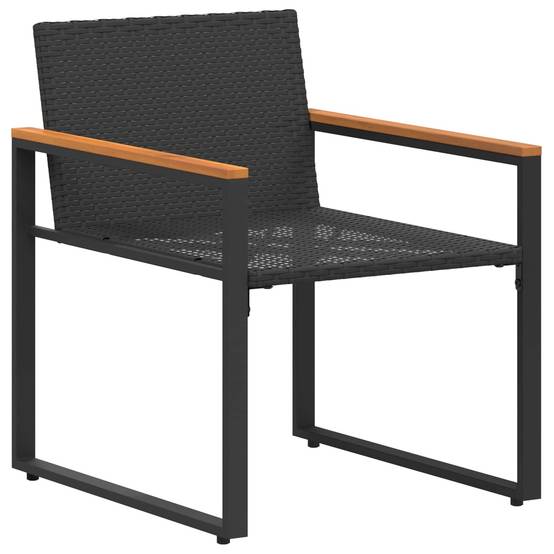 Ensembles de meubles avec coussin 3 pcs | Mobilier d'extérieur Noir et turquoise Rotin Maison Chic - Image 7