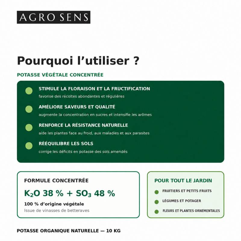 Potasse organique à base de vinasse de betterave - Agro Sens - 15 kg - Image 5