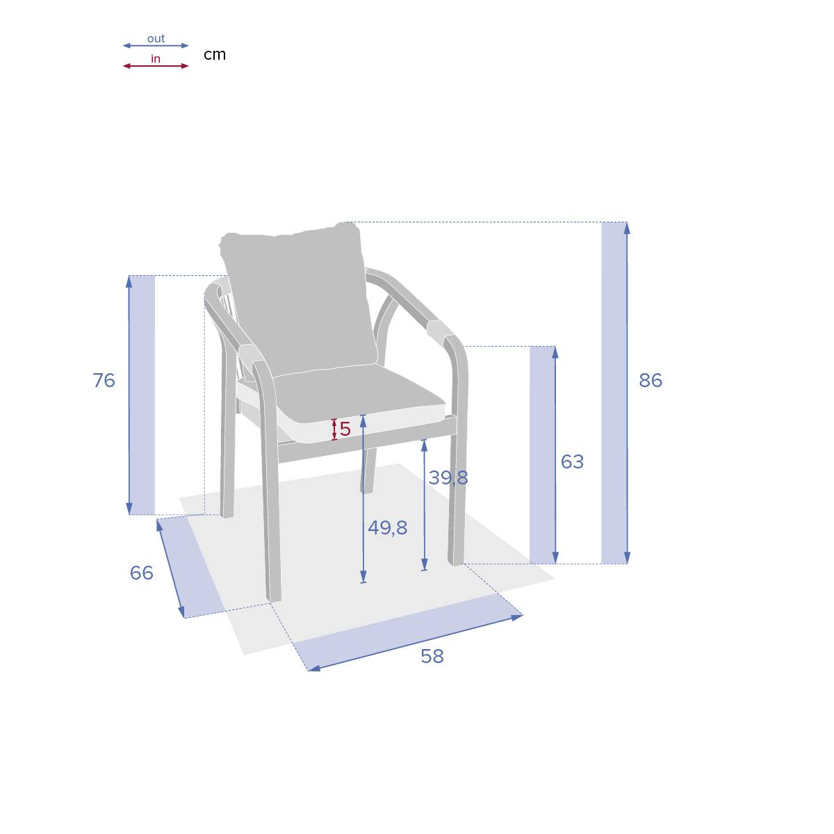 Hesperide - Fauteuil de jardin "Papouasie" en acacia Hespéride - Image 7
