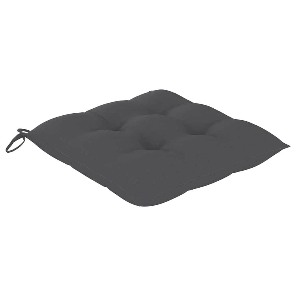Chaise de jardin pliable bois teck anthracite 47 x 60 x 89 cm - PANGIVO - Image 8