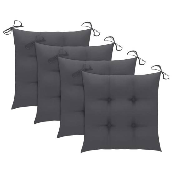Chaise de jardin pliable bois teck anthracite 47 x 60 x 89 cm - PANGIVO - Image 7