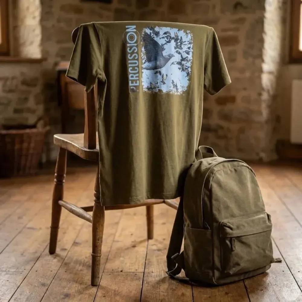 T-shirt Palombe 100% coton 180g/m² col rond manches courtes Percussion Taille 3XL - Image 4
