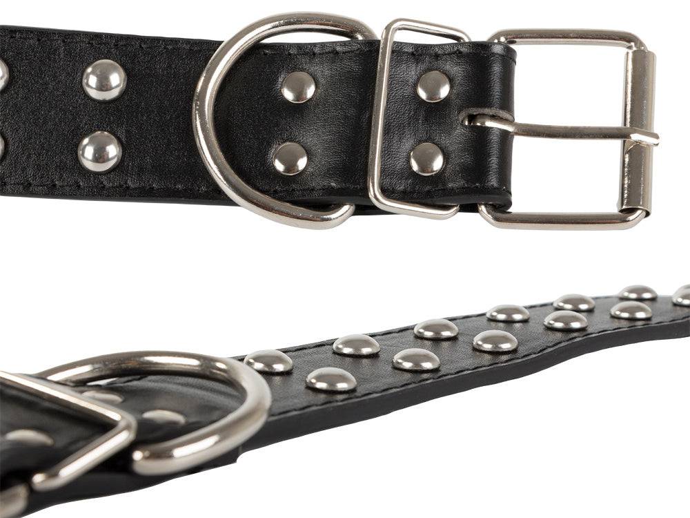 Collier chien clouté cuir eco réglable L - Image 5