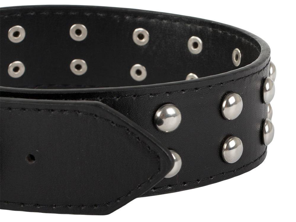 Collier chien clouté cuir eco réglable L - Image 4