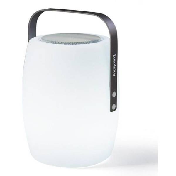 Lumisky - Lampe enceinte bluetooth sans fil - LUMISKY - LUCY PLAY - H31 cm - LED blanc et multicolore dimmable - Image 1