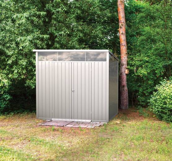 Duramax - Abri de jardin métal MODERN - 4,45m² - Mono pente - Aluminium blanc Duramax - Image 3