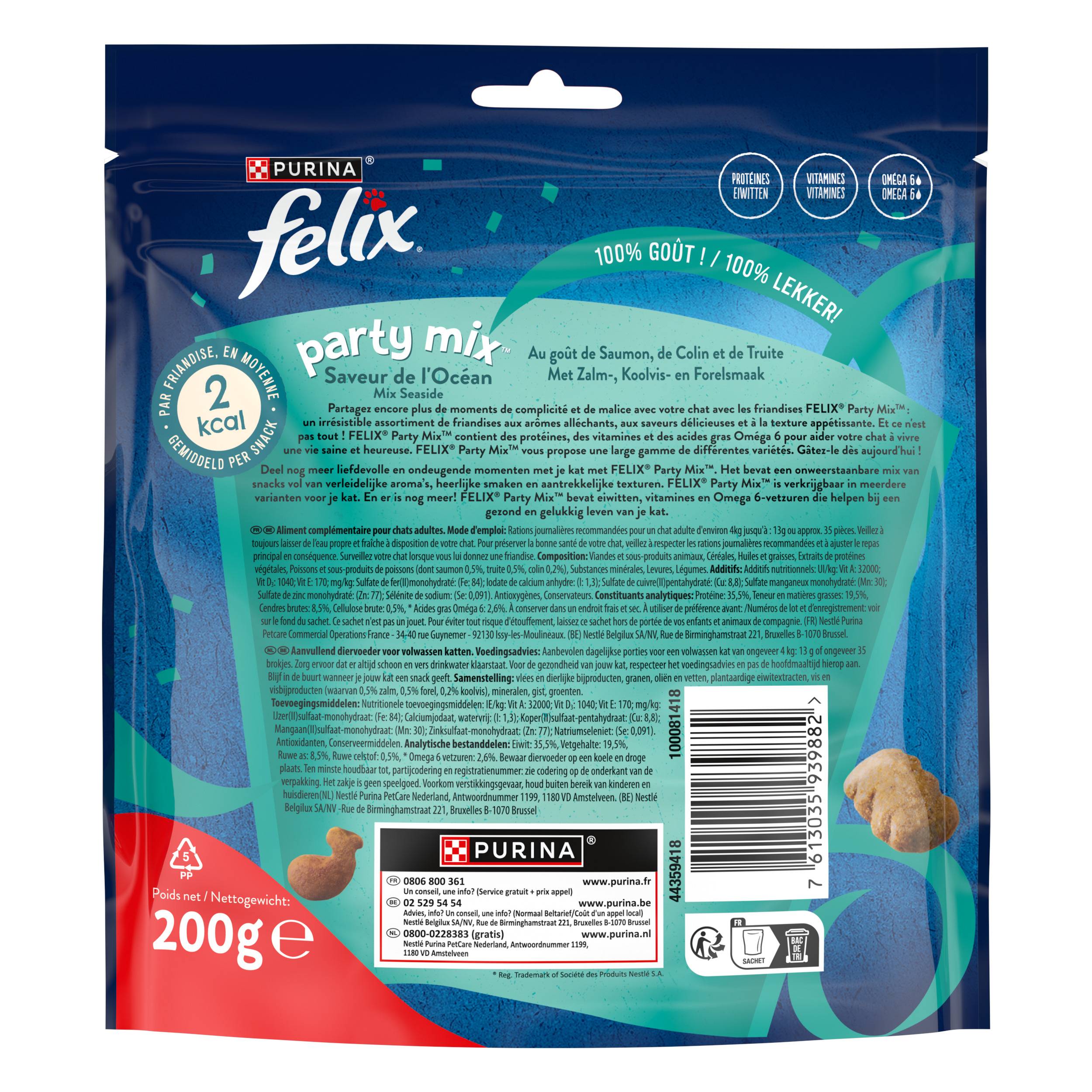 FELIX Party Mix Saveur Océan 200g - Lot de 5 - Image 2