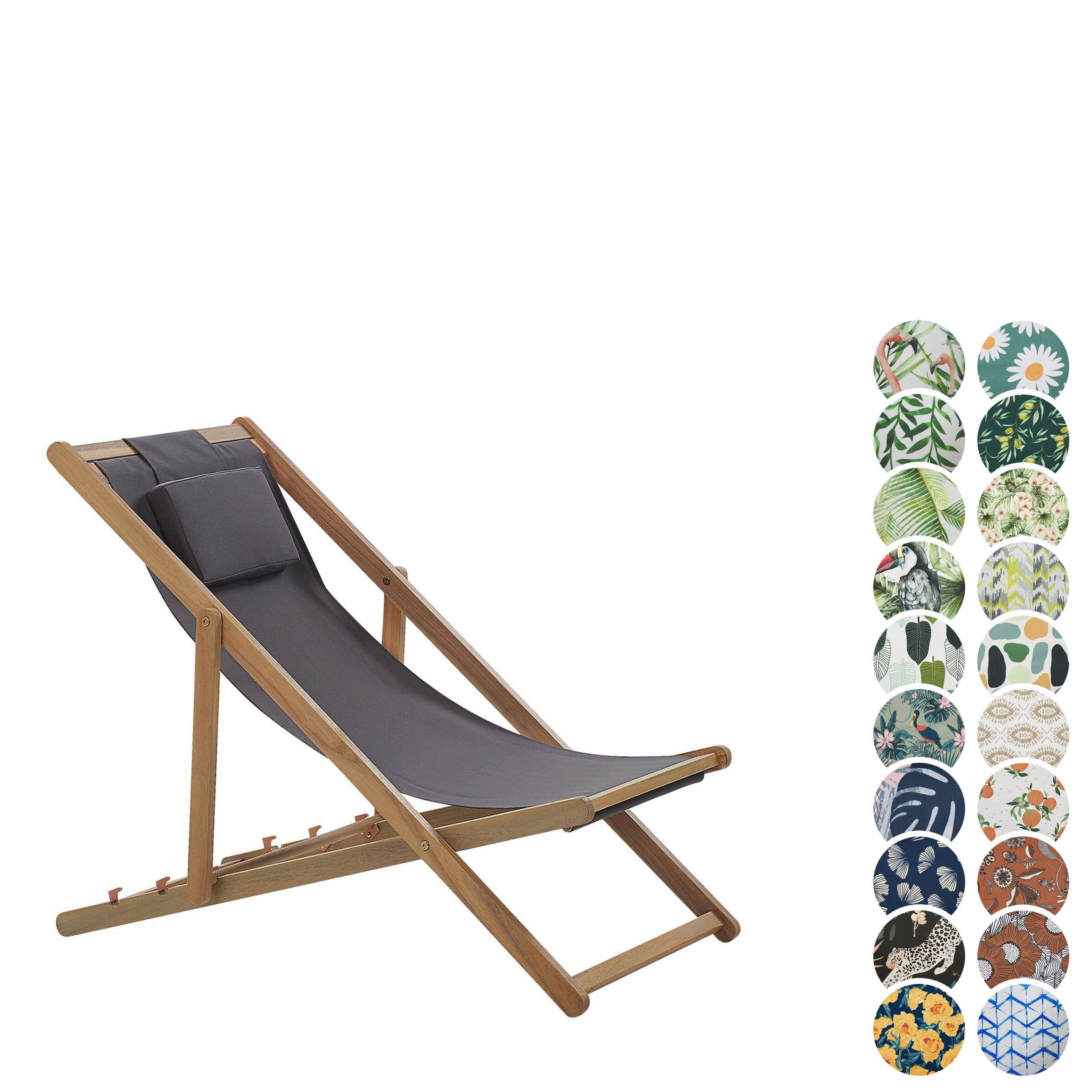 Beliani - Chaise longue Tissu Marron foncé AVELLINO - 54x101x84- Beliani - Image 4