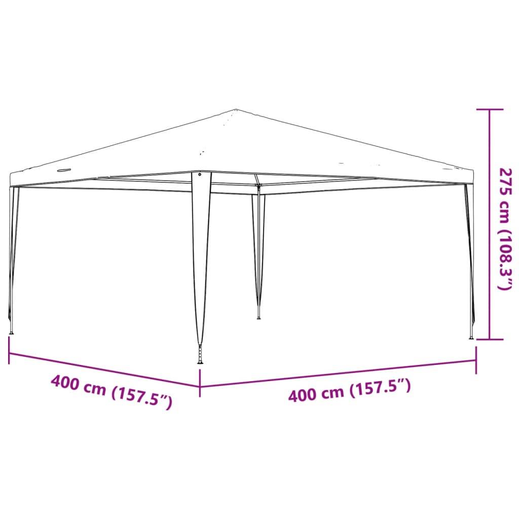 Chapiteau de Fête Pro Acier Toile PE Résistante pour Jardin Événementiel Vert 4x4 m – ComfortXL Outdoor Living - Image 8