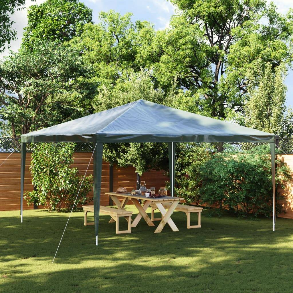 Chapiteau de Fête Pro Acier Toile PE Résistante pour Jardin Événementiel Vert 4x4 m – ComfortXL Outdoor Living - Image 1