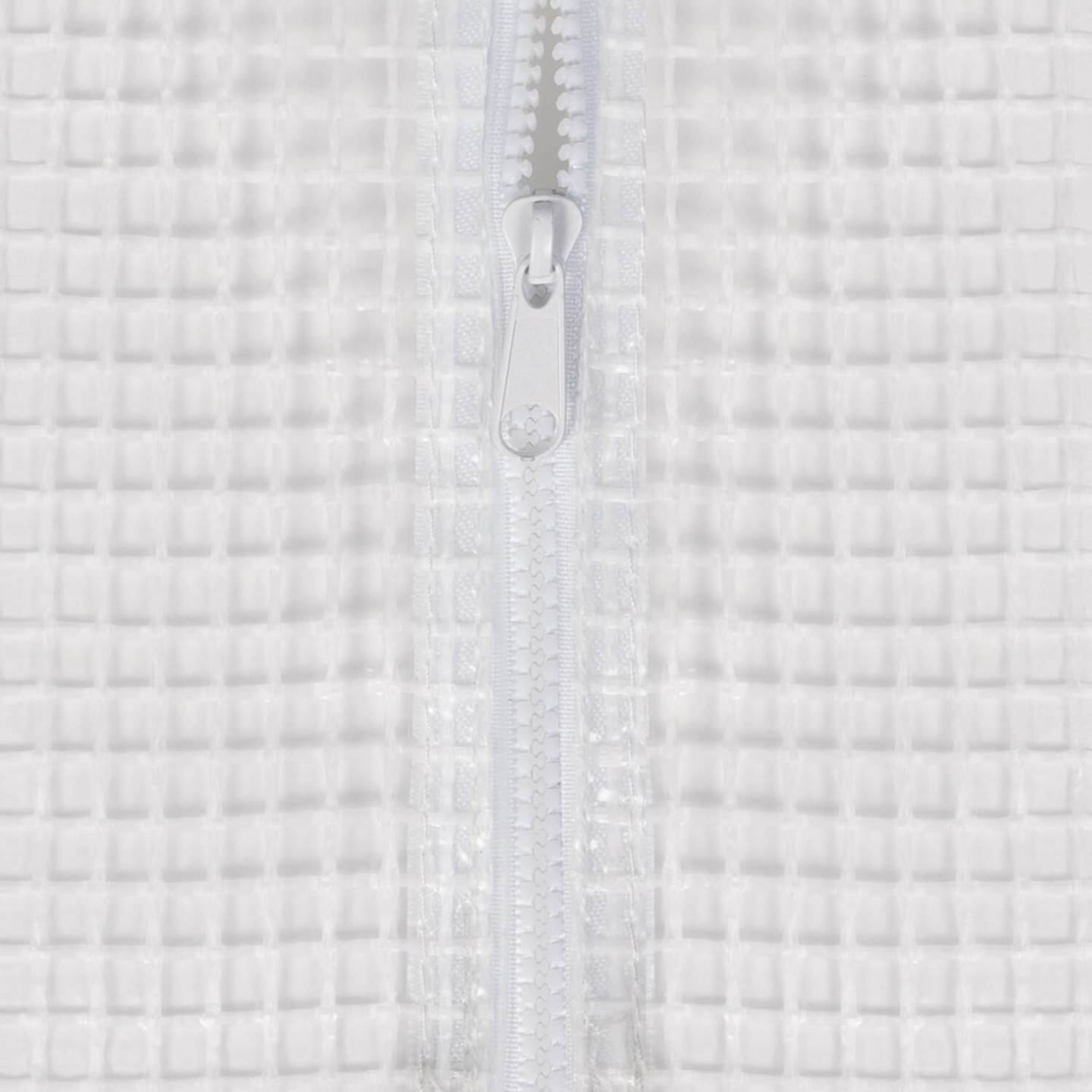 Serre de jardin tunnel 24m² 8 x 3 x 2 m acier galvanisé + bâche anti-UV avec porte et fenêtres DES ANDES blanche toutes saisons - Image 7