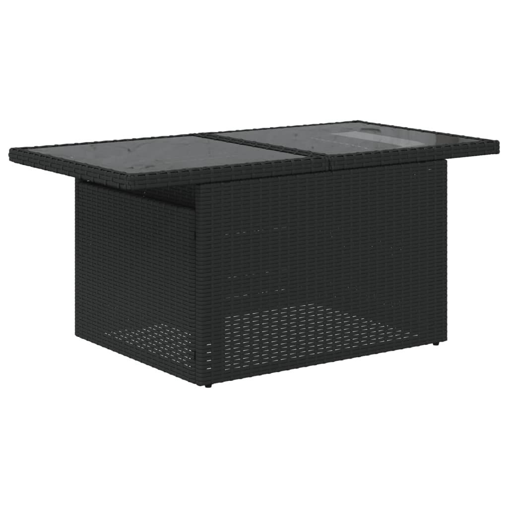 Vidaxl - Salon de jardin 7 pcs avec coussins noir résine tressée vidaXL 3274816 - Image 8