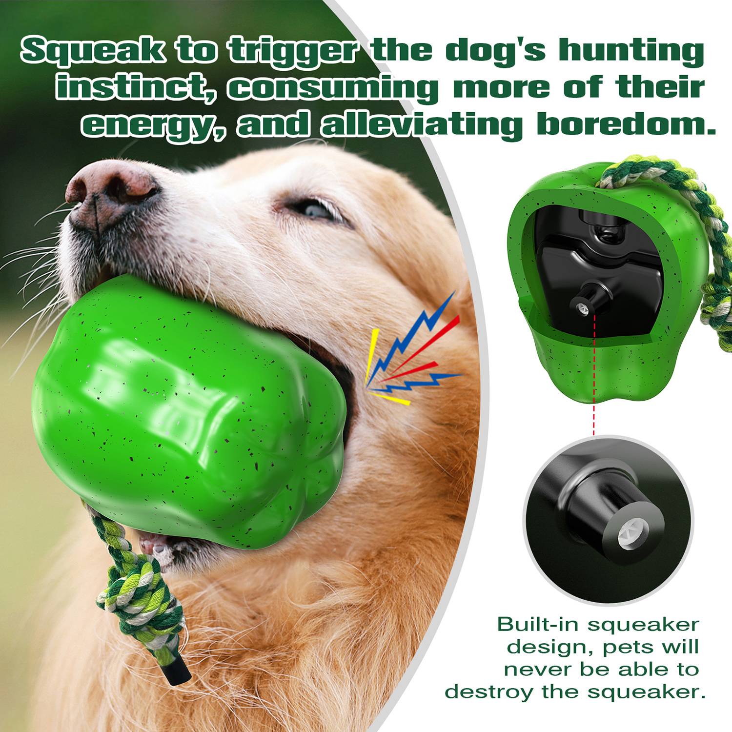 DtopbuyAge - Jouets pour chien - Indestructibles, en caoutchouc dur DtopbuyAge - Image 3