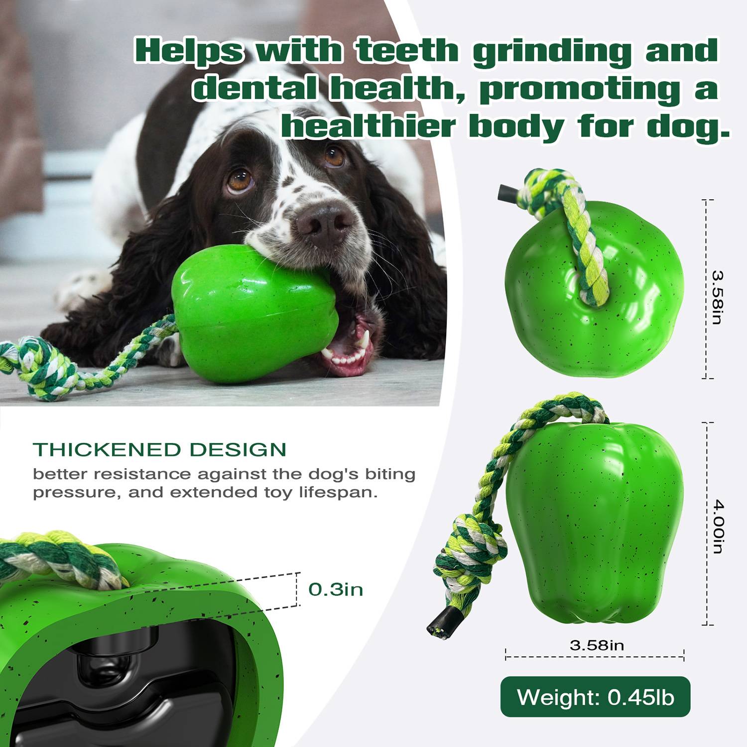 DtopbuyAge - Jouets pour chien - Indestructibles, en caoutchouc dur DtopbuyAge - Image 4