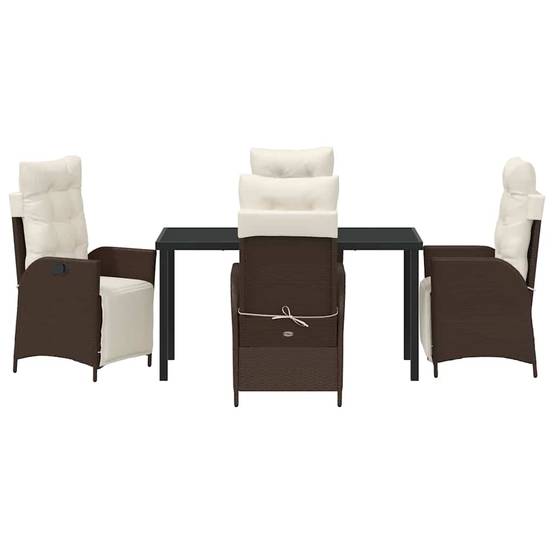 ComfortXL - Salon de jardin 4 places en polyrotin durable avec sièges confortables Marron – ComfortXL Outdoor Living - Image 7