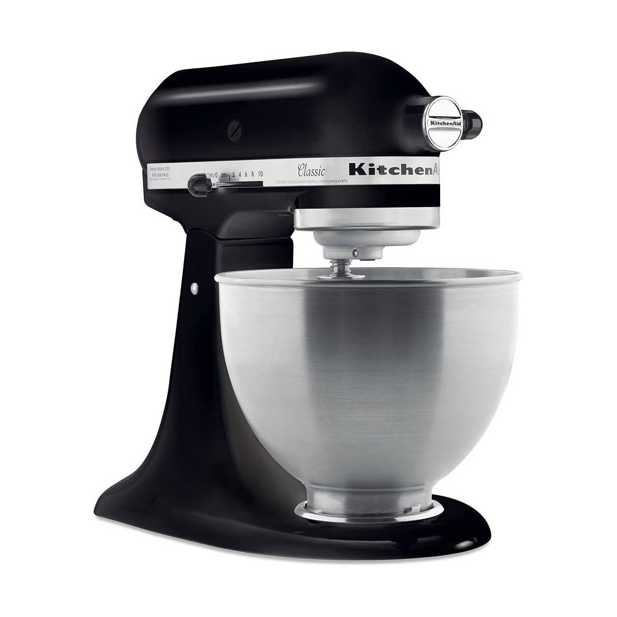 Robot pâtissier KitchenAid Classic Noir 4,3L 10 vitesses Accessoires inclus 5K45SSEOB - Image 1
