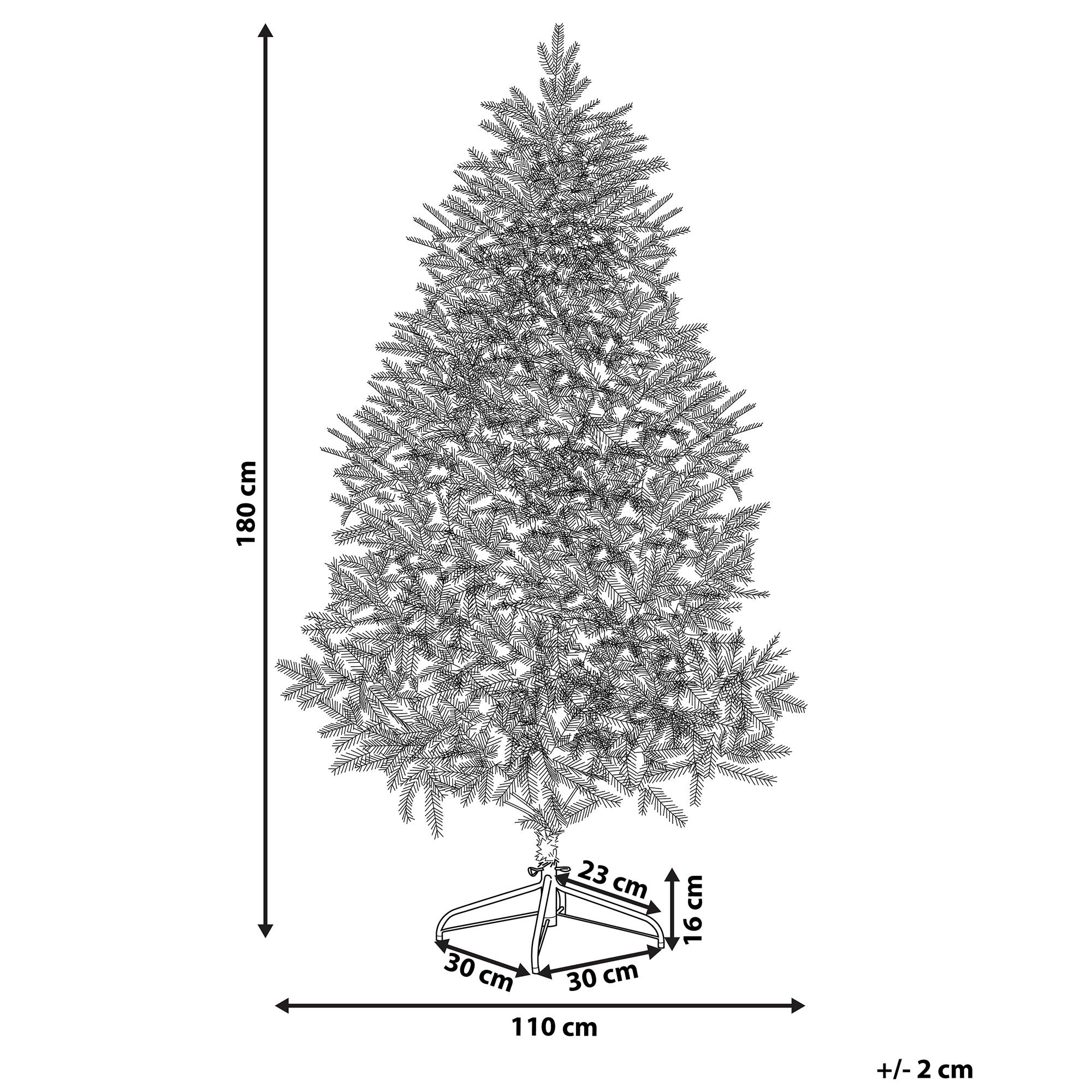 Beliani - Sapin de Noël Artificiel 180 cm Imitation Idéale avec Branches Facilement Ajustables Aspect Naturel et Réaliste Parfait pour Tout Intérieur Beliani - Image 3