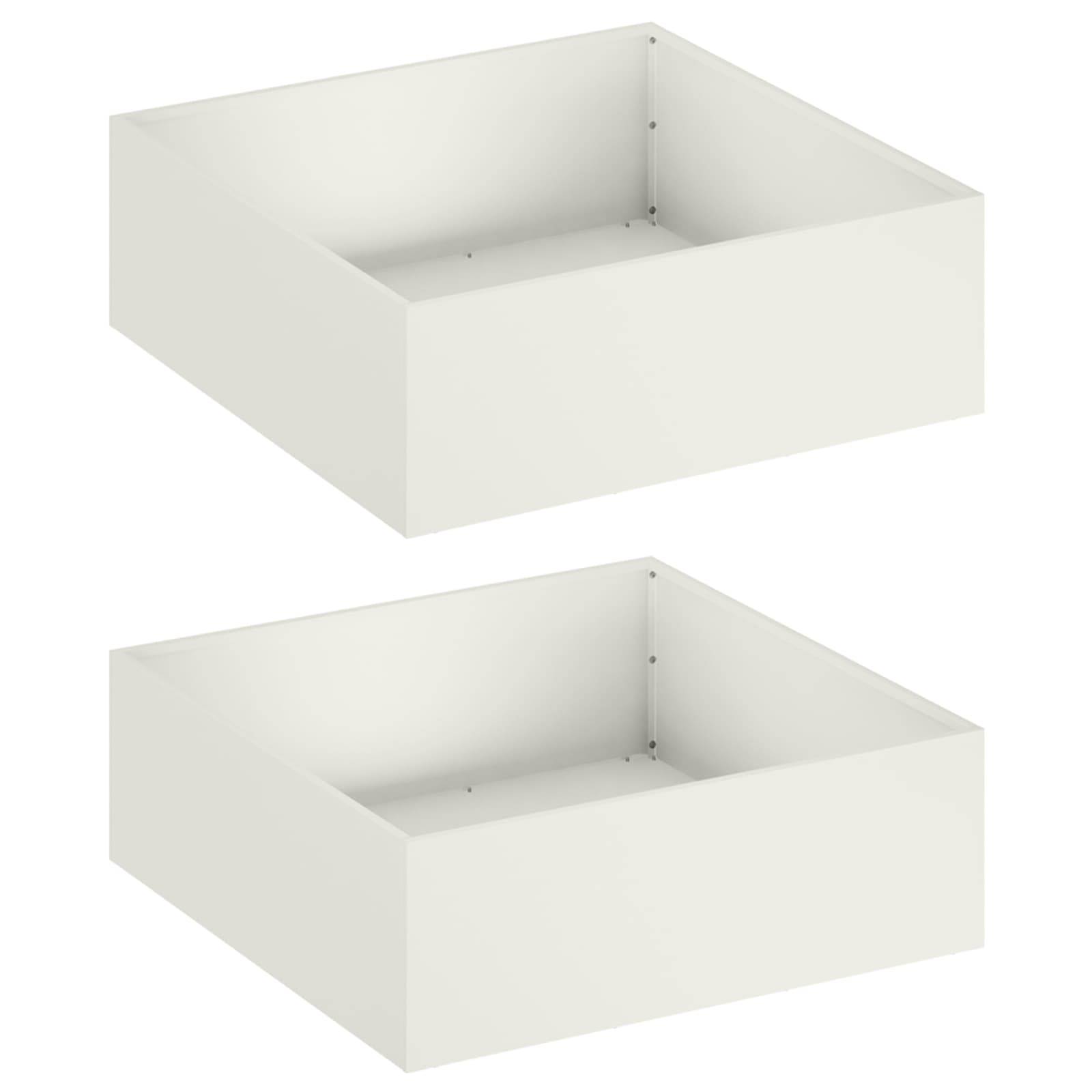 Vidaxl - Cache-pot de jardin 2 pc Blanc 40 x 40 x 20 cm vidaXL 8004983 - Image 2