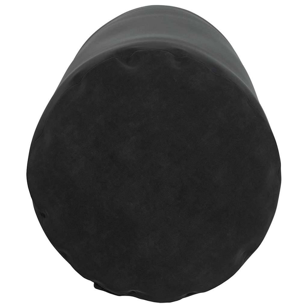 Lot de 2 Traversins Déco Velours Côtelé Confort Housse Amovible pour Salon et Chambre Noir 25x70 cm – ComfortXL Outdoor Living - Image 7