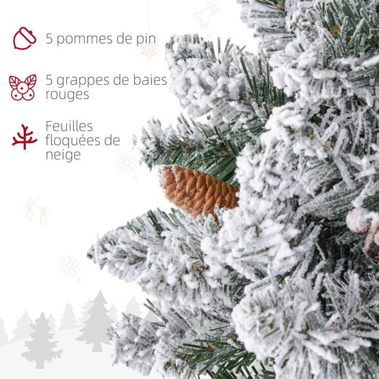 ComfortXL - Couronne de Noël artificielle lumineuse en plastique vert Ø 60 cm pour porte avec 50 LED blanc chaud et minuterie - Image 6