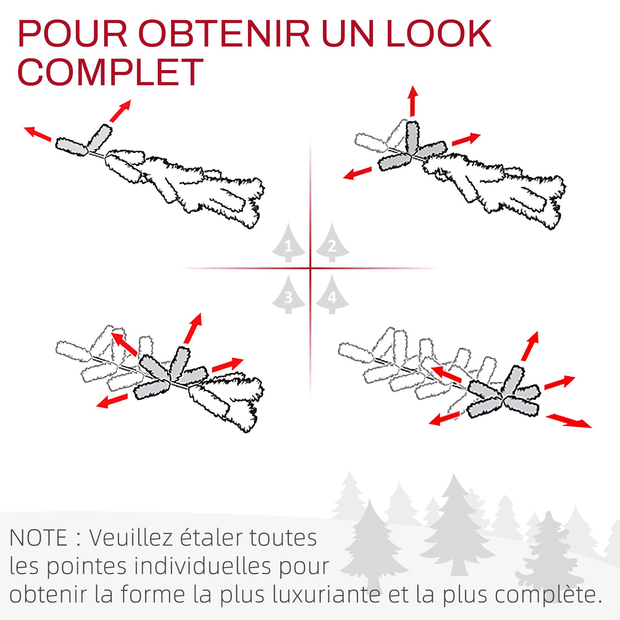 ComfortXL - Couronne de Noël artificielle lumineuse en plastique vert Ø 60 cm pour porte avec 50 LED blanc chaud et minuterie - Image 7