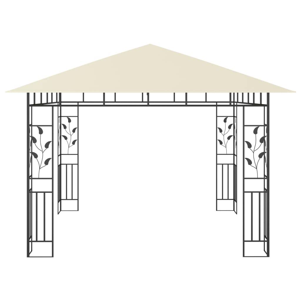 ComfortXL - Tonnelle de Jardin 3x3m Acier avec Moustiquaire Toit Polyester Anti-Insectes Crème – ComfortXL Outdoor Living - Image 4