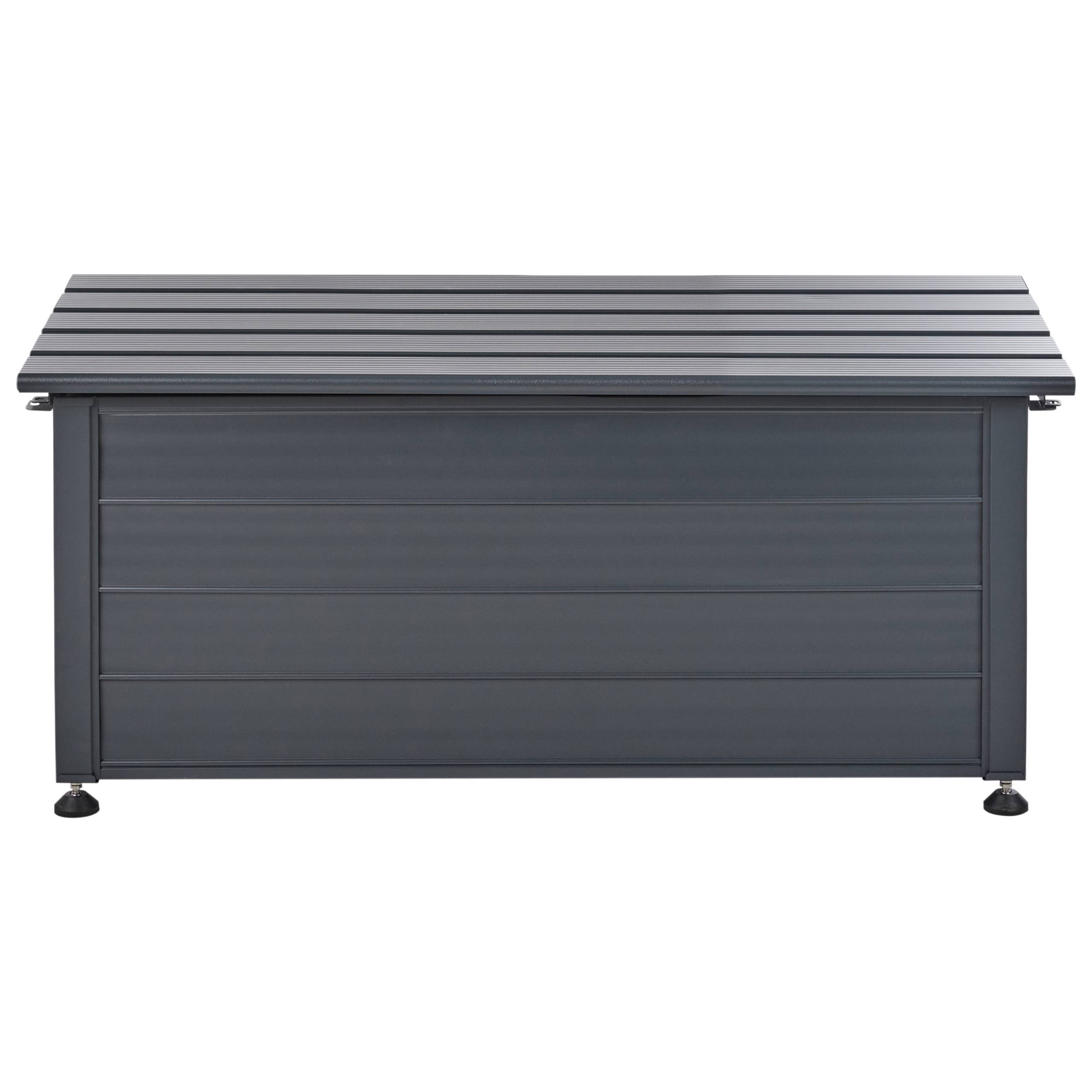 Beliani - Coffre Aluminium Gris foncé CAMPALTO - Beliani - Image 5