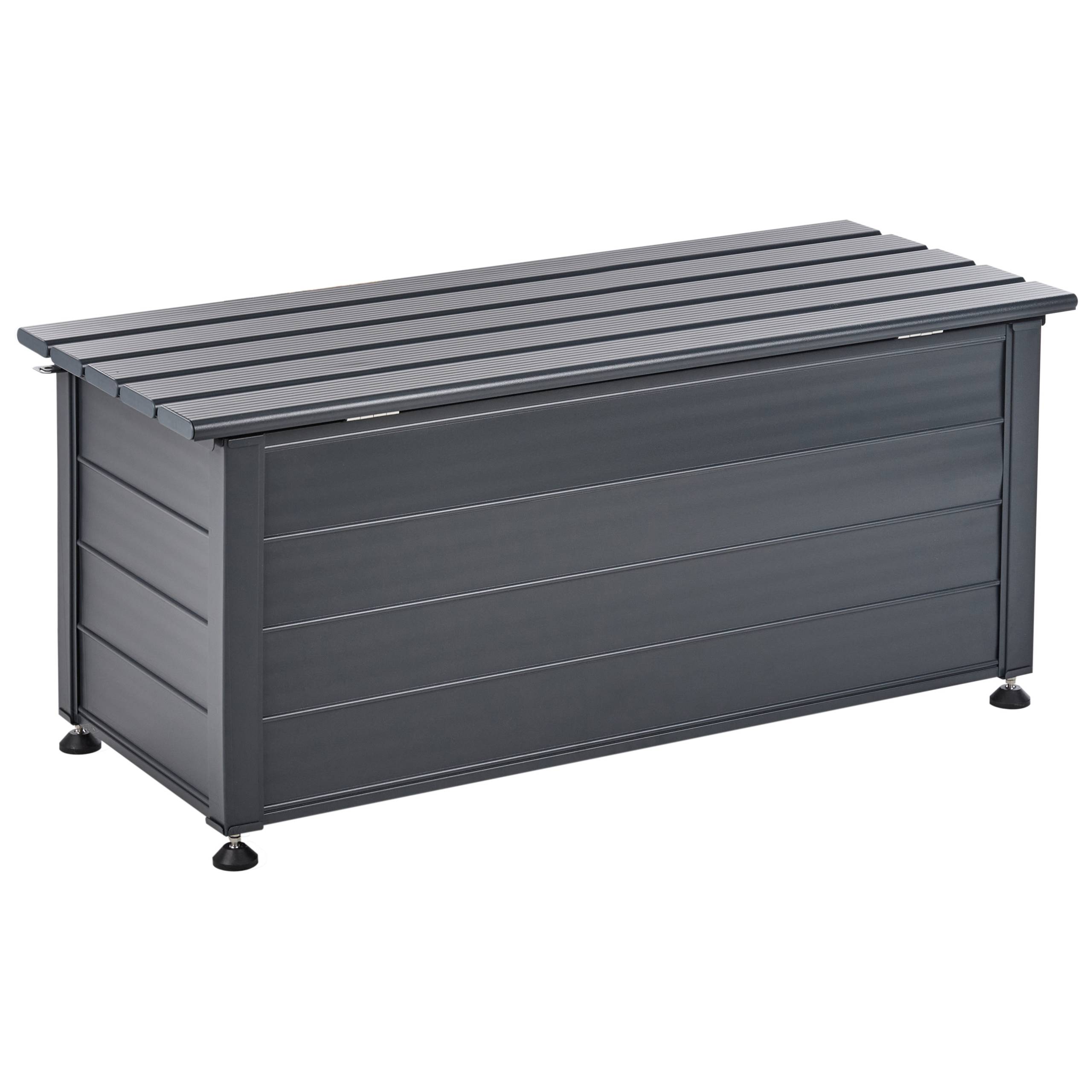 Beliani - Coffre Aluminium Gris foncé CAMPALTO - Beliani - Image 6