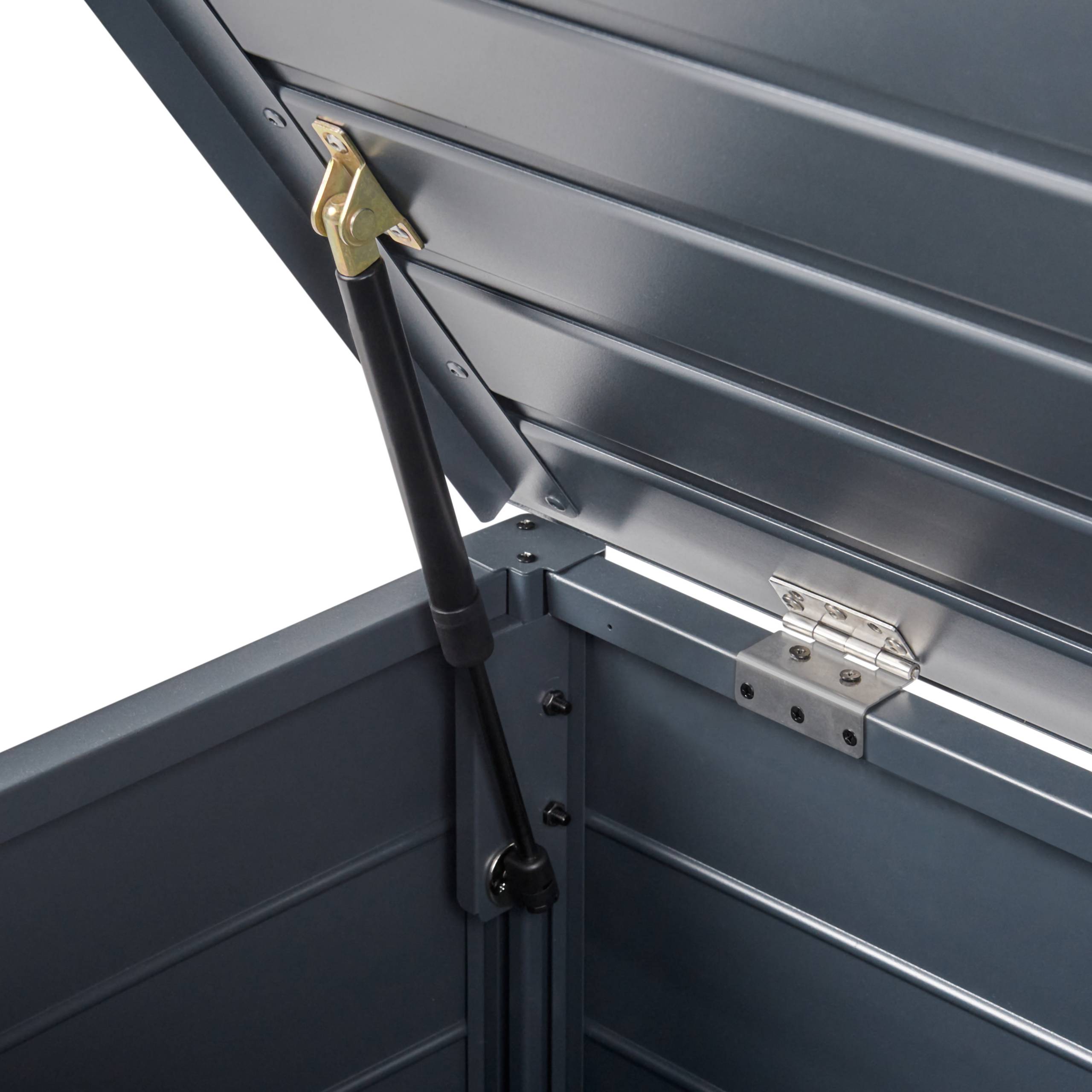 Beliani - Coffre Aluminium Gris foncé CAMPALTO - Beliani - Image 8