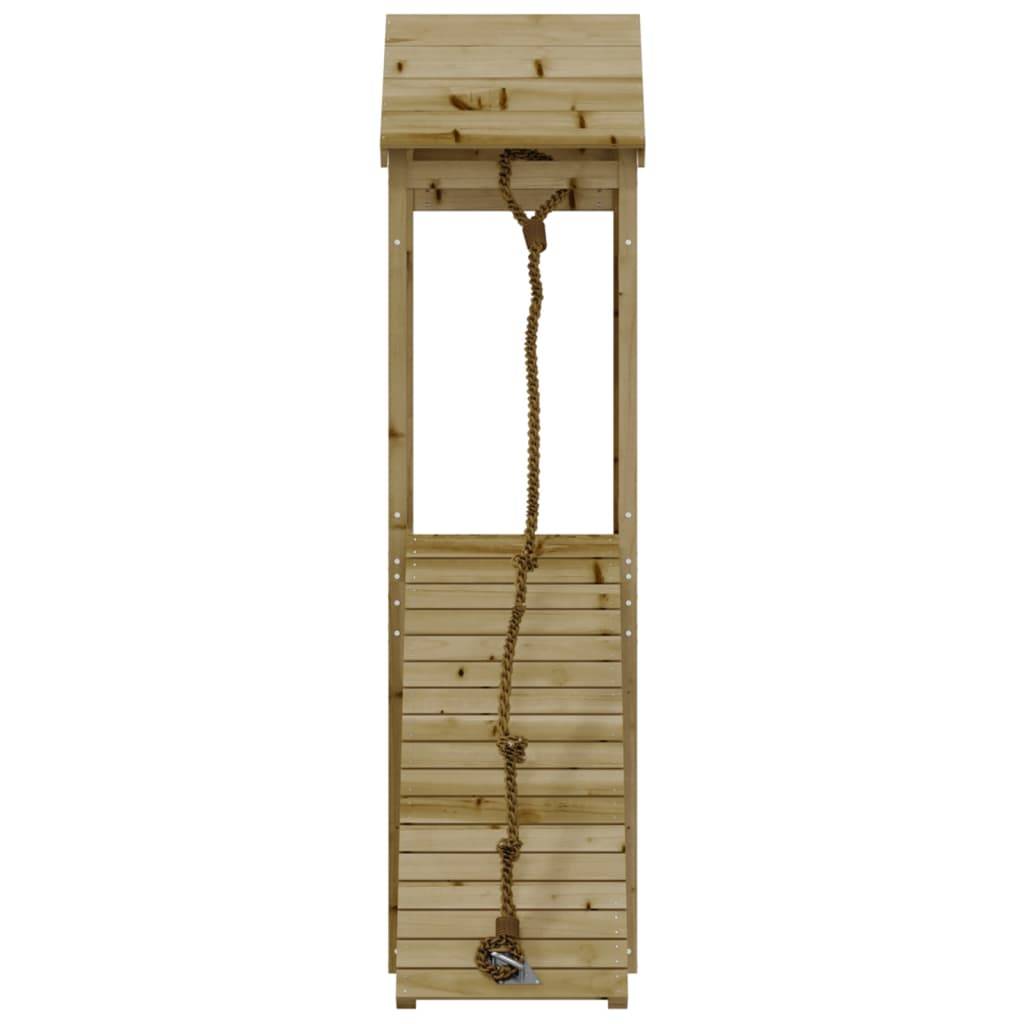 Helloshop26 - Maisonnette de jeu avec mur d'escalade 131 x 64 x 207 cm bois de pin imprégné - Image 3