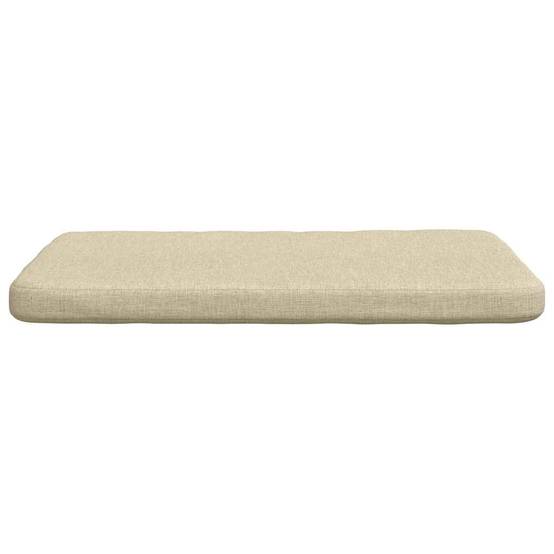 Coussins de siège 4 pcs Crème 40 x 40 x 3 cm tissu Maison Chic - Image 6