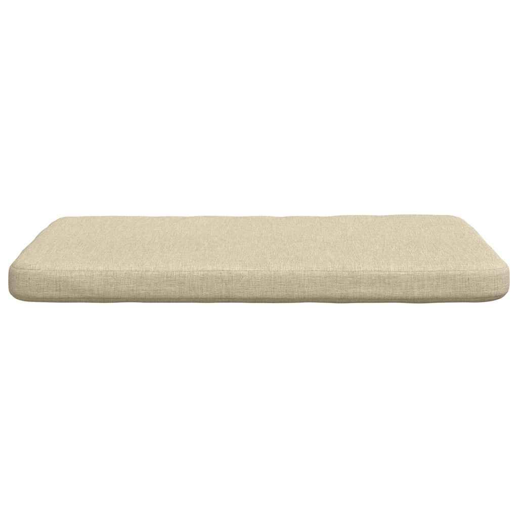 Coussins de siège 4 pcs Crème 40 x 40 x 3 cm tissu Maison Chic - Image 6