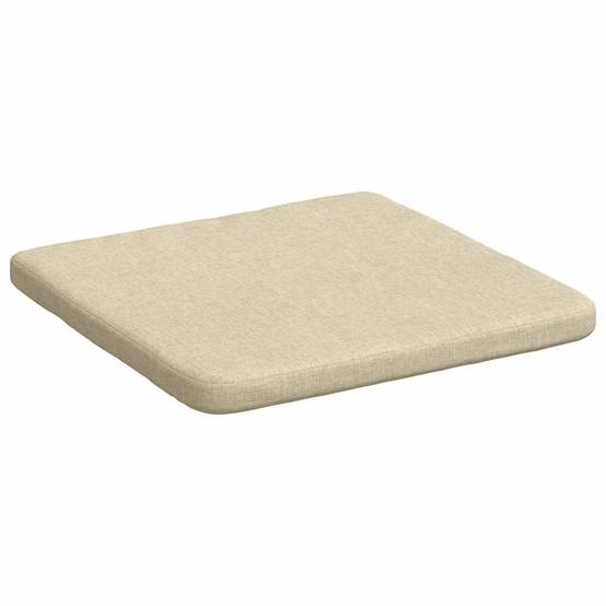 Coussins de siège 4 pcs Crème 40 x 40 x 3 cm tissu Maison Chic - Image 5