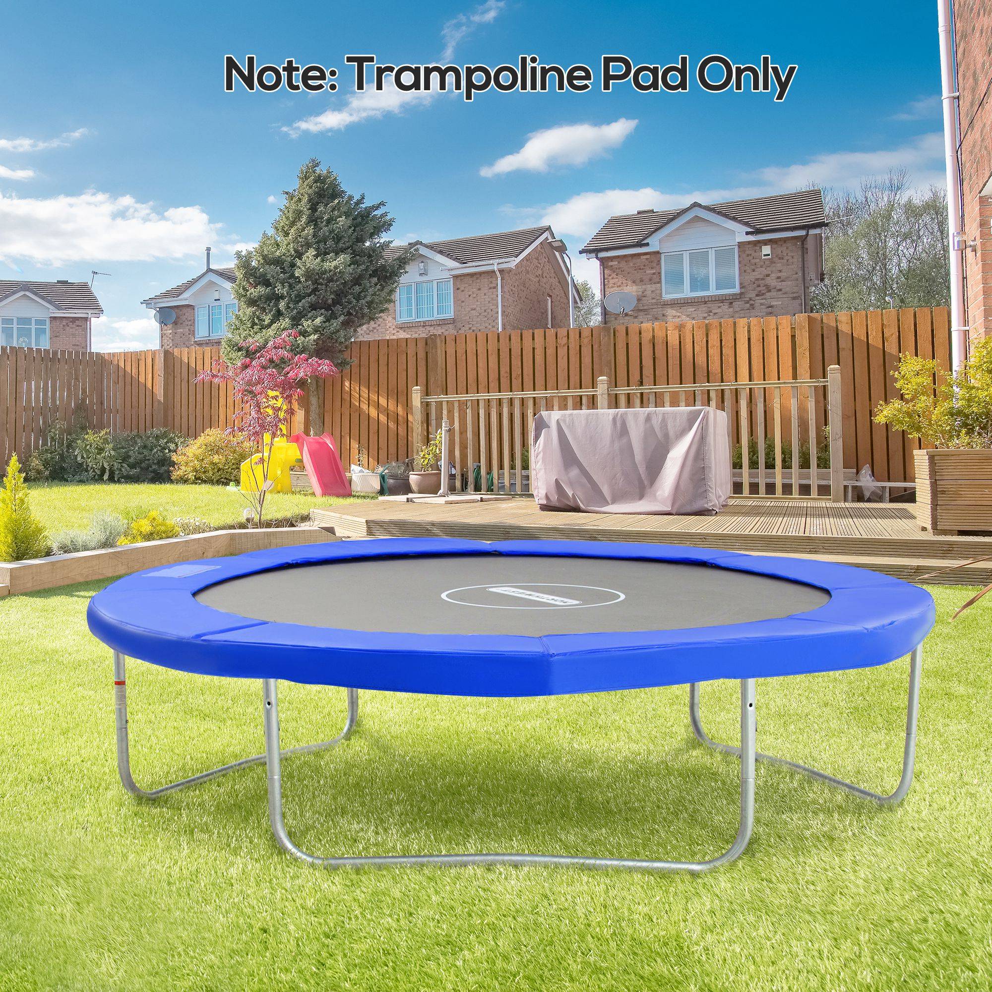 Homcom - Couvre-ressort trampoline Ø 244 cm - coussin de protection des ressorts - rembourrage 1,5 cm - PVC bleu - HOMCOM - Image 2