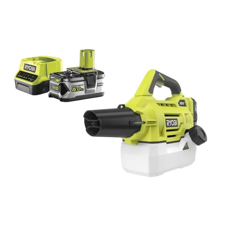 Ryobi - Pack RYOBI Brumisateur RYOBI 18V One Plus 2L - RY18FGA-0 - 1 batterie 18V 5.0Ah - 1 chargeur rapide 2.0Ah RC18120-150