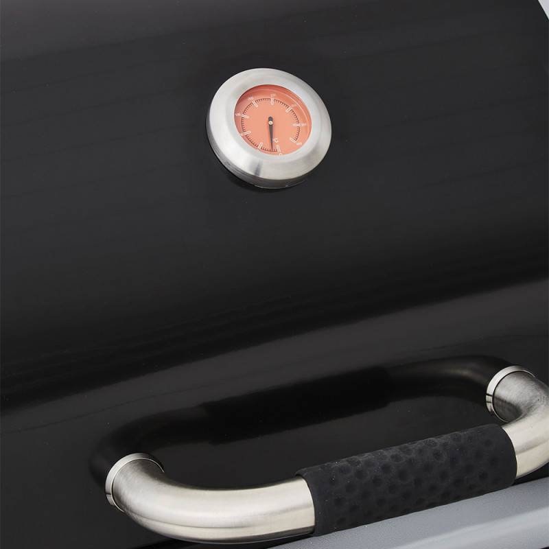 Brasero - Plancha gaz et barbecue charbon Bi‑Energy L – BRASERO BY FAVEX – 2 x 3,6 kW – Plaque inox – 10 à 12 convives - Housse incluse - Image 8