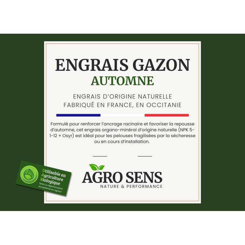 Engrais gazon spécial automne - Agro Sens - Seau 4 kg - Image 2