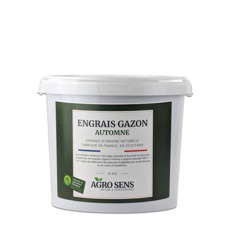 Engrais gazon spécial automne - Agro Sens - Seau 4 kg - Image 1