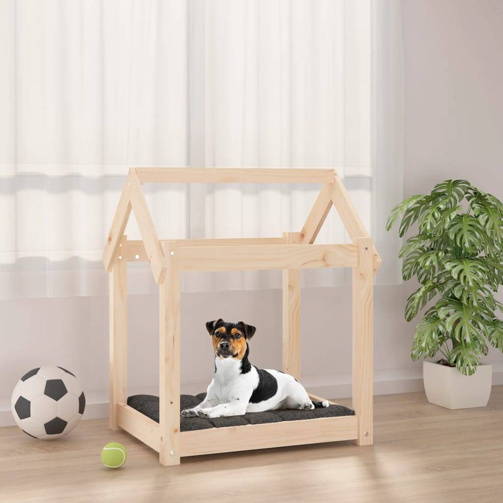 Vidaxl - Lit pour chien 61x50x70 cm Bois de pin solide vidaXL 822197 - Image 1
