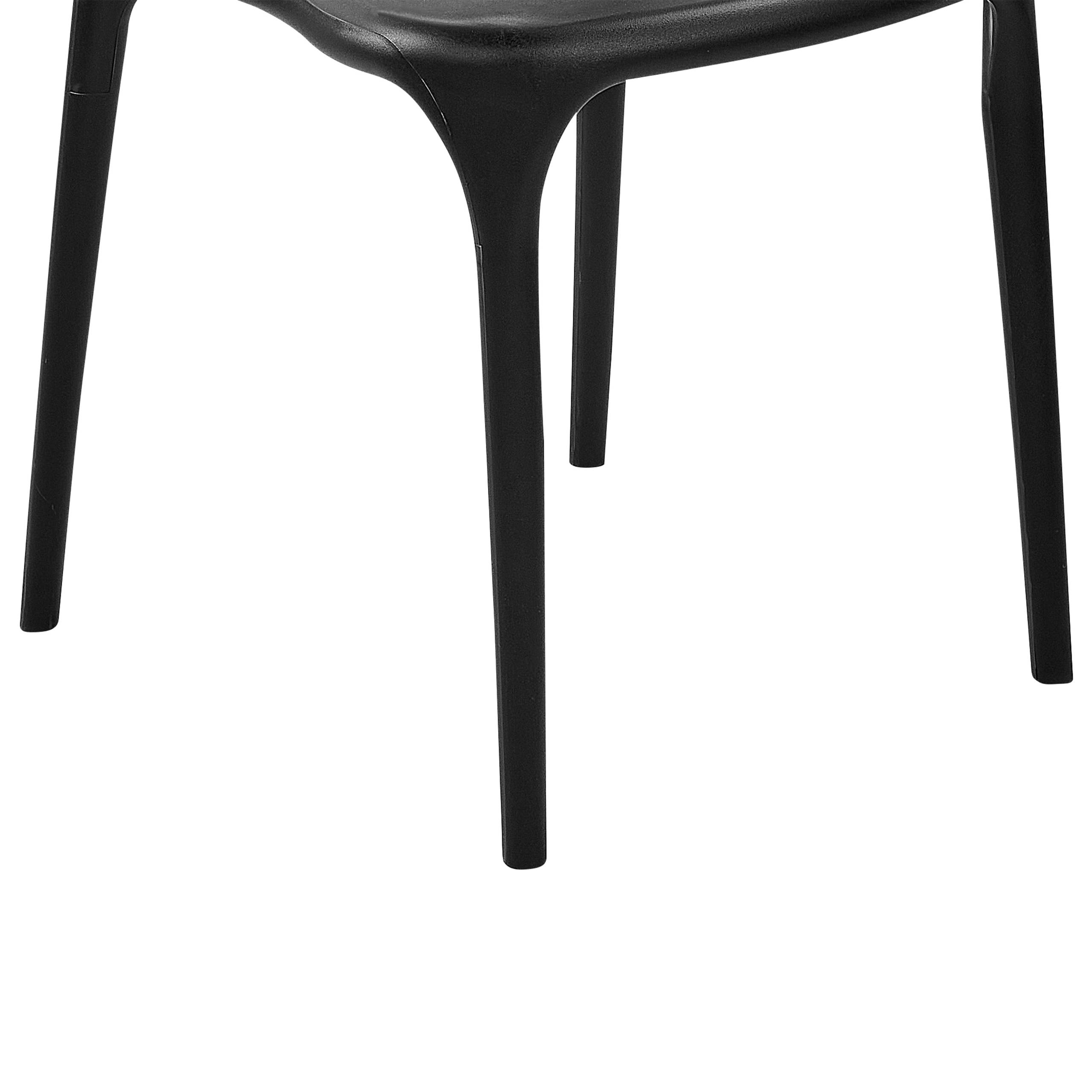Beliani - Chaise de jardin Polypropylène Noir GUBBIO - 50x49x76- Beliani - Image 7