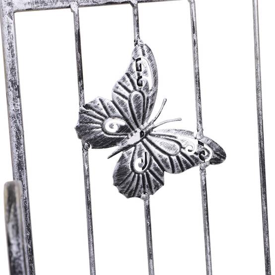 Étagère pour plantes métallique 3 niveaux, gris argenté, 44 x 25 x 96 cm - PANGIVO - Image 7