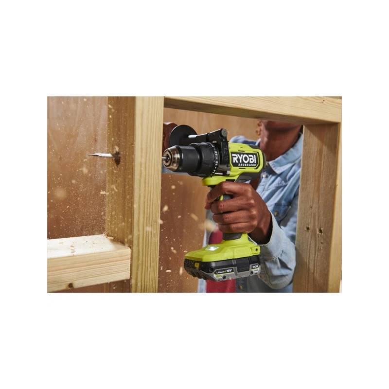 Ryobi - Perceuse-visseuse à percussion RYOBI 18V One+ Brushless RPD18BL2 - 95 Nm - Batterie 4,0Ah et chargeur - Image 2