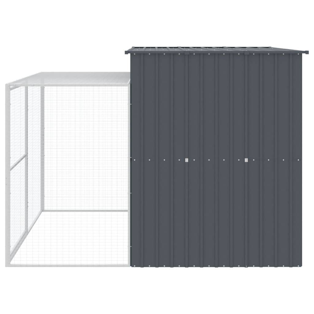 Vidaxl - Niche pour chien avec cour anthracite 214x253x181 cm vidaXL 3189131 - Image 6
